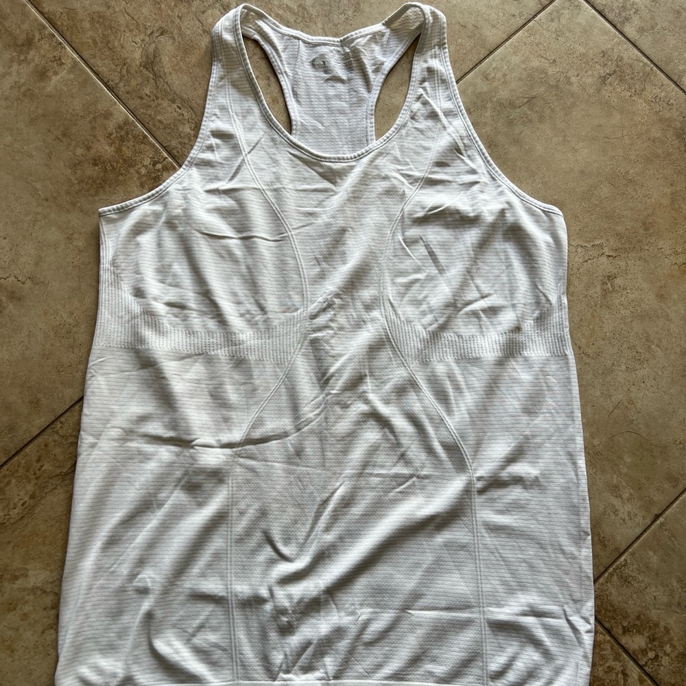 Ziya White Racerback Tank Top. Size XL.